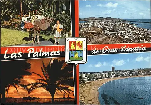 Las Palmas Gran Canaria Kamel Fliegeraufnahme Strand Kat. Las Palmas Gran Canaria