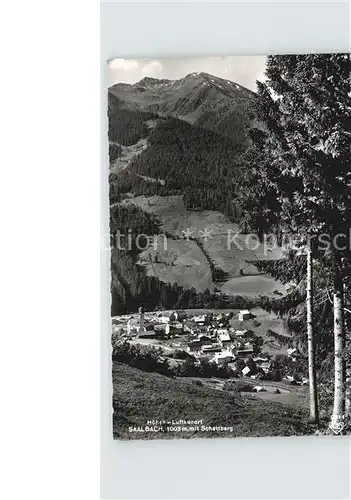 Saalbach Hinterglemm Teilansicht mit Schattberg Kat. Saalbach Hinterglemm