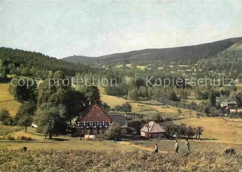 Szklarska Poreba Schreiberhau Bauernhaus Landschaftspanorama
