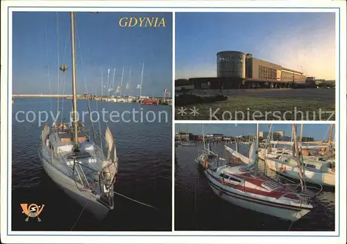 Gdynia Pommern Jachthafen und Ozeanium  Kat. Gdynia