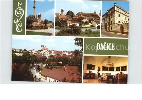 Dacice Teilansicht Schloss Denkmal  Kat. Polen
