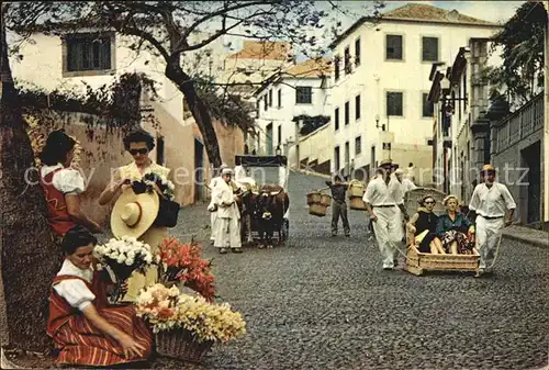 Madeira Running Carro und Blumen Frauen Kat. Portugal