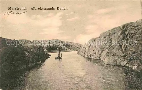 Marstrand Albrekstssunds Kanal Kat. Schweden