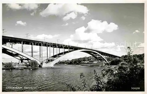 Stockholm Vaesterbron Bruecke Kat. Stockholm