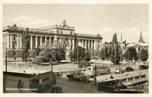 Stockholm Reichstagsgebaeude Kat. Stockholm