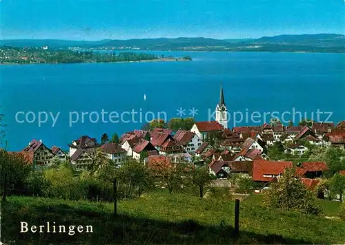 Berlingen Untersee Panorama  Kat. Berlingen