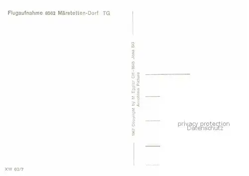 Maerstetten Dorf Flugaufnahme Kat. Maerstetten