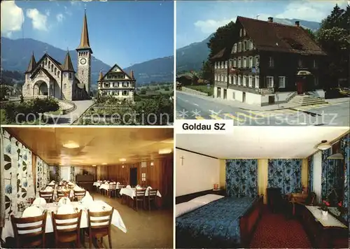Goldau SZ Hotel Restaurant Roessli Kirche