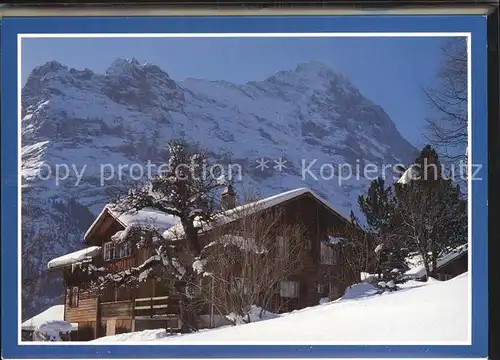 Grindelwald Chalet Schonegg Doppelkarte Kat. Grindelwald