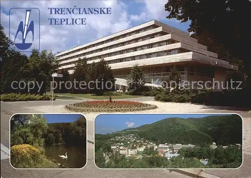 Trencianske Teplice Liecebny dom Krym Kupelny park Pohlad na kupelny areal