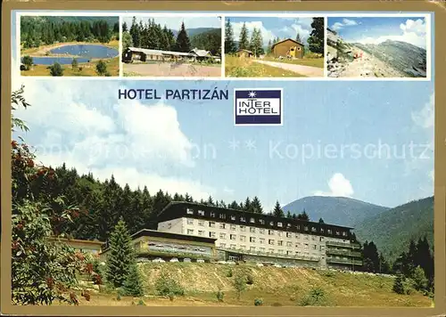 Nizke Tatry Hotel Partizan Badesee Blockhuetten Restaurant  Kat. Slowakische Republik