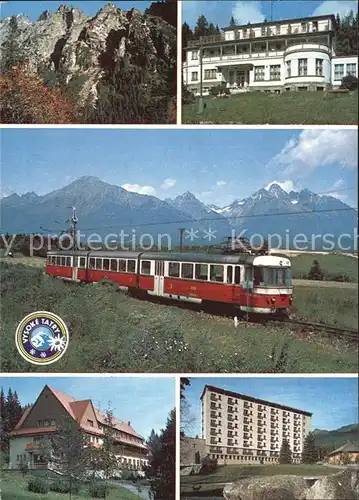 Vysoke Tatry Hotel Eisenbahn Kat. Slowakische Republik