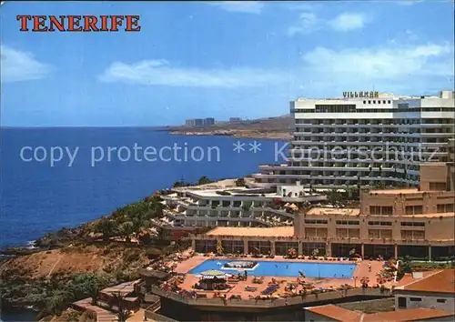 Playa de las Americas Vista parcial Hotel Villamar Kat. Arona Tenerife Islas Canarias