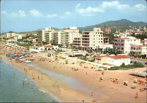 Calafell Strand Hotels Fliegeraufnahme Kat. Spanien