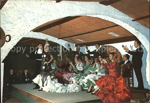 Torremolinos El Jaleo Gran cuadro flamenco Kat. Malaga Costa del Sol