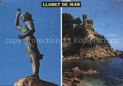 Lloret de Mar Monumento a la Mujer Kat. Costa Brava Spanien