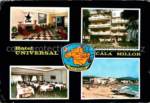 Cala Millor Mallorca Hotel Universal Speisesaal Strandpartie Kat. Islas Baleares Spanien