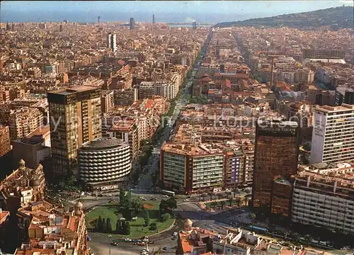 Barcelona Cataluna Fliegeraufnahme Kat. Barcelona