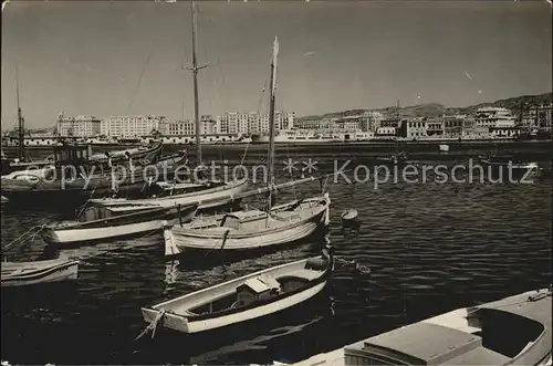 Malaga Andalucia El puerto Hafen Fischerboote Kat. Malaga