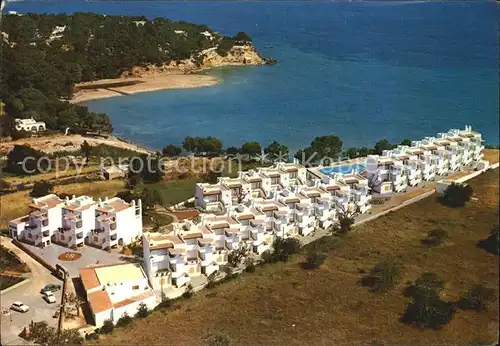 Santa Eulalia del Rio Fliegeraufnahme Aparthotel Albatros Kat. Ibiza Islas Baleares