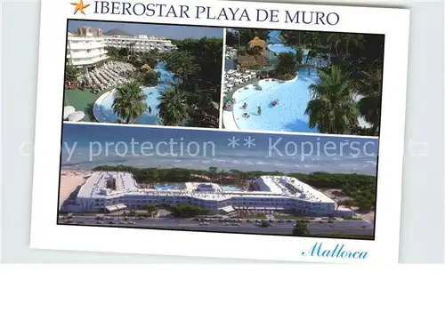 Playa de Muro Fliegeraufnahme Hotel