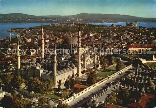 Istanbul Constantinopel Sueleymaniye Camiinin havadan goeruenuesue Kat. Istanbul