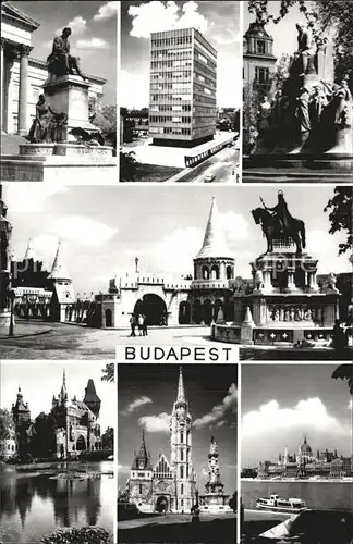 Budapest Schloss Denkmal Gesamtansicht  Kat. Budapest