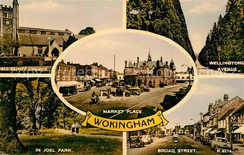 Wokingham All Saints Church Wellington Avenue Joel Park Broad Street Market Place Kat. Wokingham