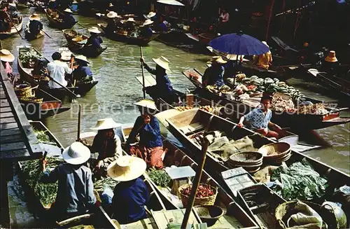 Thailand Floating Market at Damnonsadunk Kat. Thailand