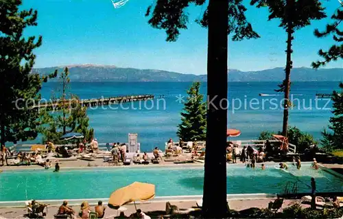 Lake Tahoe California Bathing at a Lake Side Resort Kat. Lake Tahoe