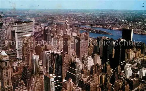 New York City Empire State Building PanAm Bldg Chrysler Bldg United Nations and East River