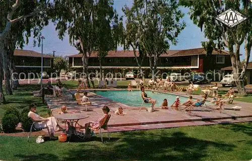 Fresno California Town House Motor Hotel Swimmingpool Kat. Fresno