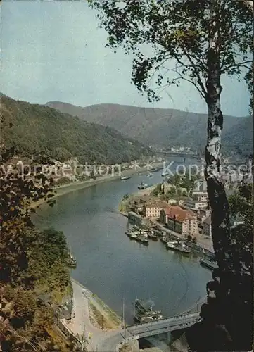 Decin Boehmen Panorama  Kat. Decin