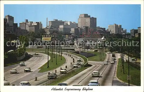 Atlanta Georgia Atlantas Expressway Skyline  Kat. Atlanta