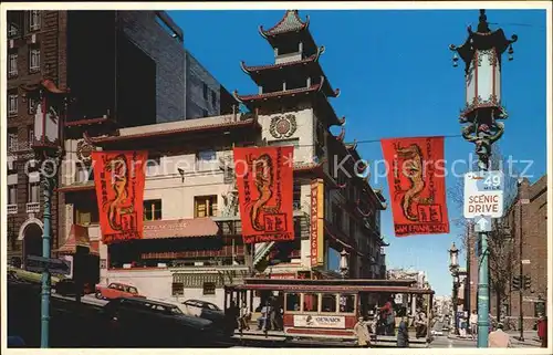 San Francisco California Grant Avenue of San Francisco Chinatown Kat. San Francisco