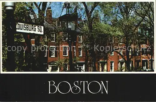 Boston Massachusetts Louisburg Square on historic Beacon Hill Kat. Boston