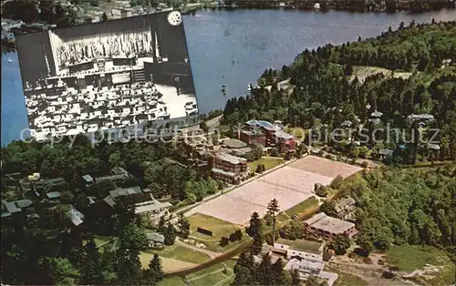 Lake Placid New York Lake Placid Club with Mirror Lake Air view Kat. Lake Placid