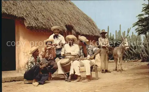 Curacao Niederlaendische Antillen Typical countryside setting with local music group Kat. Niederlaendische Antillen