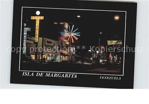 Venezuela Isla de Margarita bei Nacht  Kat. Venezuela