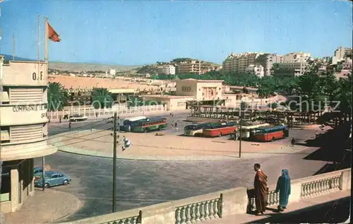 Tanger Tangier Tangiers Avenida de Espana y Estacion de Ferrocarril Kat. Marokko