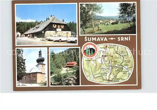 Sumava Boehmerwald Antigl Kostel Turnerova chata Kat. Tschechische Republik