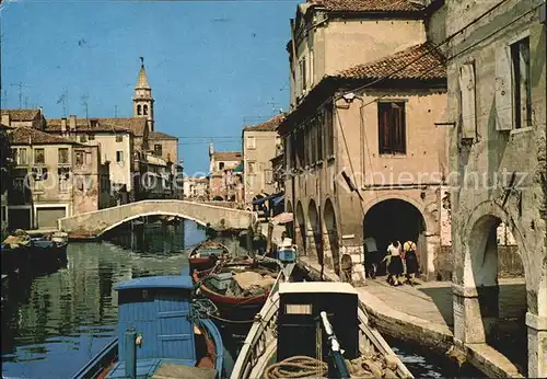 Chioggia Venetien Riva Vena Kanal Bruecke