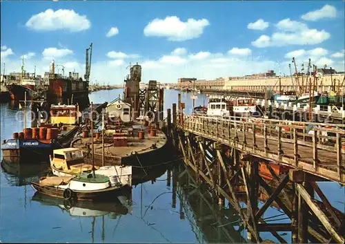 Hafenanlagen Ijmuiden Vissershaven Kat. Schiffe