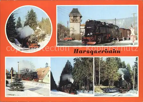 Lokomotive Harzquerbahn Ilfeld Einfahrt Schierke  Kat. Eisenbahn