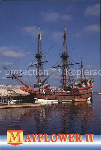 Segelschiffe Mayflower II Plymouth Massachusetts Kat. Schiffe
