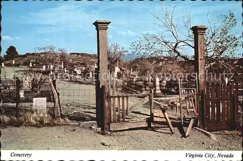 Friedhof Cemetery Virginia City Nevada  Kat. Tod