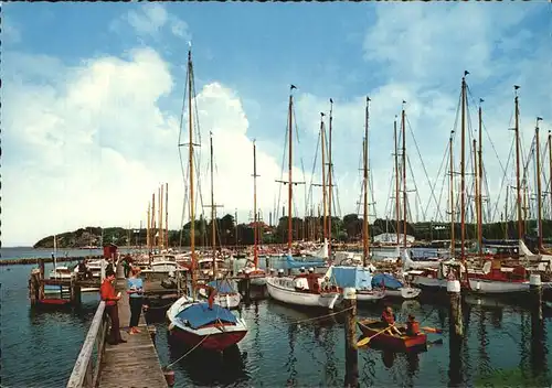 Boote Gluecksburg Flensburger Foerde Yachthafen  Kat. Schiffe