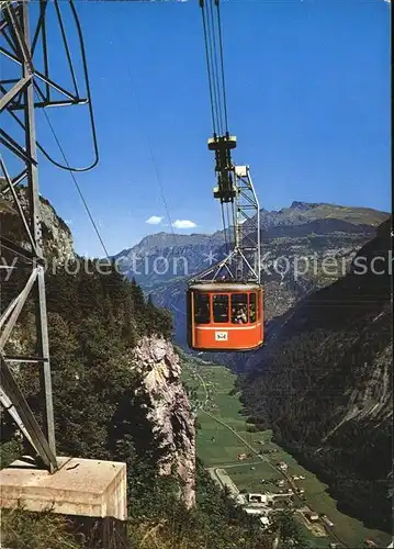 Seilbahn Schilthorn Muerren Lauterbrunnental  Kat. Bahnen