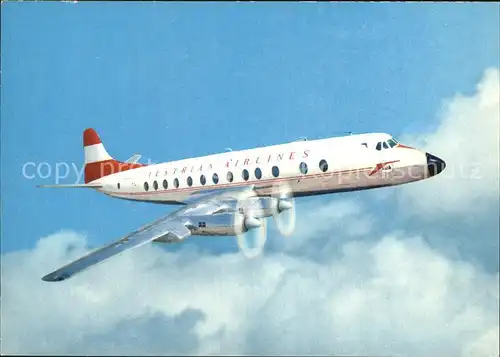 Flugzeuge Zivil Austrian Airlines Prop Jet Vickers Viscount 837  Kat. Airplanes Avions