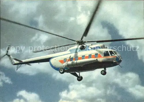 Hubschrauber Helikopter Aeroflot MI 8 Passenger Helicopter  Kat. Flug
